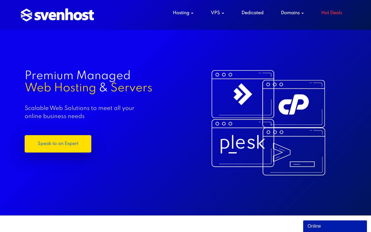 SvenHost 官网截图